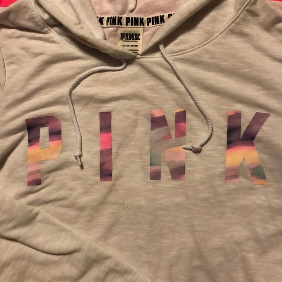 PINK S Hooded Long-sleeve with Side Slit - Picture 4 of 5